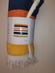 Beach Towel with Fringe Square XL 60x60 - Picture 1 of 5