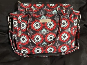 JUJUBE DIAPER BAG BE CLASSY SWEET SCARLET STRUCTURED HANDBAG TOTE BABY PURSE - Picture 1 of 10