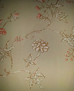 Vintage Wallpaper Floral Green French Country by Motif