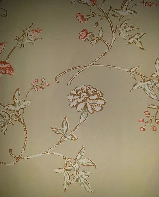 Vintage Wallpaper Floral Green French Country by Motif - Image 1 of 2