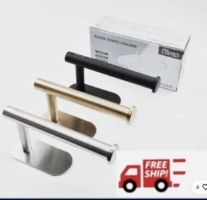 Toilet Paper Holder, Adhesive Application, No Drilling - Picture 1 of 4