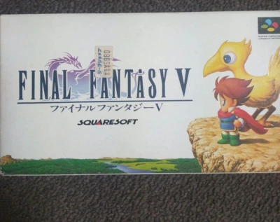Nintendo SNES Super Famicom Game Final Fantasy V Used with Box From Japan - Image 1 of 4