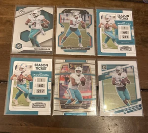 (6) Tua Tagovailoa Panini 2nd Year Lot π₯ Mosaic Select Optic Prizm Contenders - Picture 1 of 5