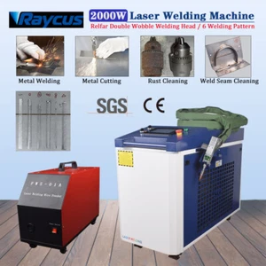 【IN US】Raycus 2000W 4IN1 Fiber Laser Welding Machine Double Pendulum AUTO Feeder - Picture 1 of 18