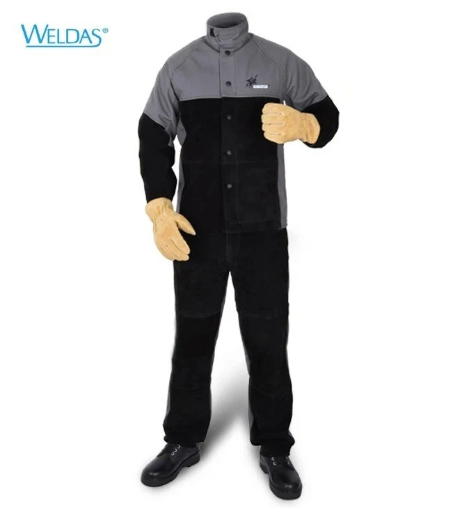 Flame Resistant Coverall Fire Proof Jackets Knight Cow Leather Clothing Protect - Image 1 of 4