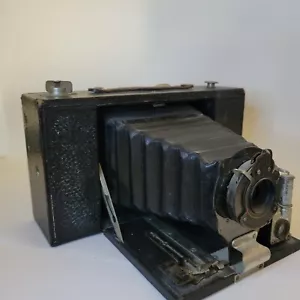 Antica macchina fotografica Eastman Kodak pieghevole tascabile automatica brownie TB Pat 1908 pellicola - Foto 1 di 21