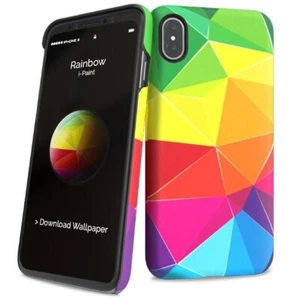 Custodia telefono soft touch I Paint Rainbow per I Phone X - Foto 1 di 1
