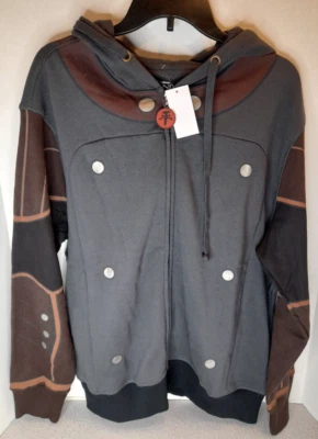 NICKELODEON АВАТАР ЛЕГЕНДА КОРРЫ мужчин серый косплей толстовка с капюшоном новый XL очень большой - Изображение 1 из 4