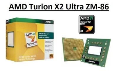 AMD Turion X2 Ultra ZM-86 Dual Core Processor 2.4 GHz, Socket S1, 35W CPU  - Image 1 of 4