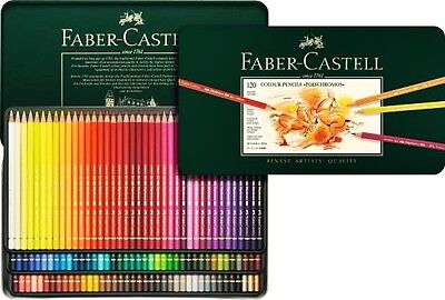 Crayons Faber-Castell Polychromos 120 Couleurs 110011 Dans La Boîte Métallique • 172€