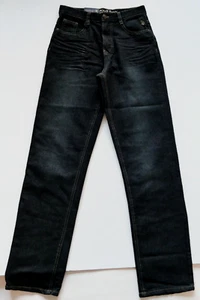 US Polo Assn Boy's Jeans Size 18 Black Cotton Blend Straight Fit 26x32 NEW - Picture 1 of 8