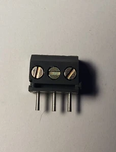 4 pcs. WECO 930-DS/03 Silver Plated terminal block 3 Pin vertical 3.5mm 10A - Picture 1 of 8