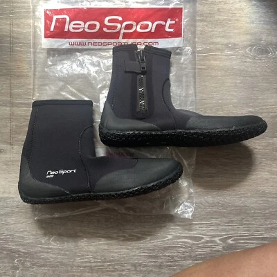 Botas de buceo Neo Sport de 3 mm con cremallera alta talla 12 - Nuevas con etiquetas Foto 1 de 4