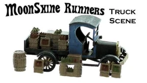 MOONSHINE Runners Truck Scene Jordan Highway Miniatures Vintage Vehicle style HO - Picture 1 of 1