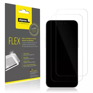 2x Screen Protector for Apple iPhone 16 Plus Protective Film covers 100% dipos - Picture 1 of 7
