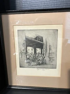 Elizabeth O'Neill Verner " The Market " Signed Lithograph Charleston SC - Picture 1 of 10