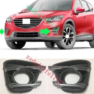 2x For Mazda CX-5 cx5 2015 2016 Front Bumper Left Right Fog Light Black Cover - Picture 1 of 1