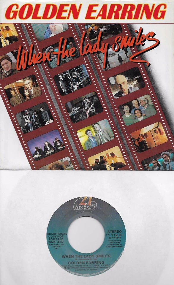 GOLDEN EARRING When The Lady Smiles promo 45 with PicSleeve - Image 1 of 1
