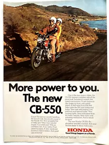 1974 Honda CB-550 Motorcycle Print Ad - Picture 1 of 2