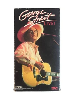 George Straight Live -MCA 1987 VHS  Tape Music Video Country Songs - Picture 1 of 3