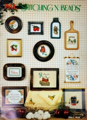 Pal Stitching 'N Beads Charted Designs for Counted Cross Stitch Leaflet - Image 1 of 2