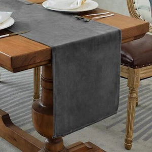Velvet Table Runner Table Runner Dresser Scarves for Dinner Holiday Parties H... - Picture 1 of 7