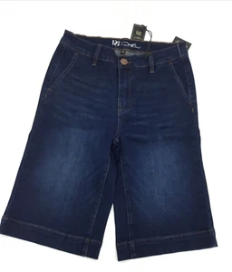 DG2 Women's classic wide-leg Short jeans indigo - Sz 8P - Picture 1 of 4