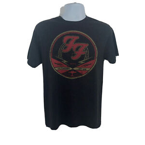 Foo Fighters FF 45 RPM Record Logo T Shirt Dark Gray by FEA Merchandise Size M