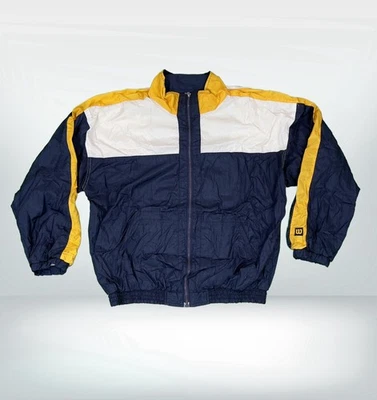 Vintage Wilson Windbreaker Large Navy Blue Yellow White 90’s - Image 1 of 4