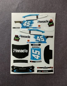 2025 Custom Tyler Reddick #45 Pinnacle 1/64 Peel & Stick Decals - Picture 1 of 1