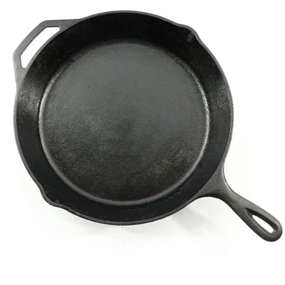 Lodge USA 10SK Cast Iron Skillet Double Spouts, Heat Ring, Dual Handles Seasoned - Image 1 of 4