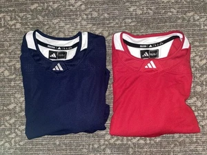 Adidas Youth Hockey Jersey YG GJ One Size Red And Navt May Fit Adult S M - Picture 1 of 15