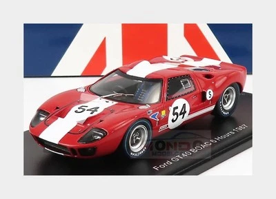 1:43 SPARK Ford Usa Gt40 #54 6H Boac 1967 D.Charlton C.Crabbe White Red UK008 - Immagine 1 di 2