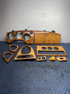 97-06 Jaguar X100 XKR XK8 деревянная панель приборной панели центральная консоль комплект из 9 OEM - Изображение 1 из 4