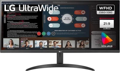 LG Electronics 34WP500-B 86,7 cm 34 Zoll UltraWide Monitor Full HD IPS-Panel - Bild 1 von 3