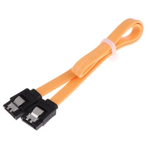 2x 40CM SATA 3 III 3.0 Data Cable 6Gbps for HDD SSD with Angle & Lead Clip* - Afbeelding 1 van 10