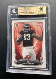 BGS 10 🌶️ Prístino 10🔥 Topps Bowman Mike Evans RC 2014 Rookie Bucs #66 - Imagen 1 de 2