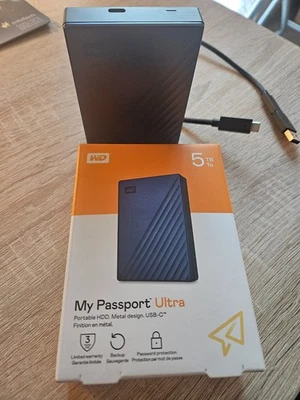 WD My Passport Ultra 5TB Externe Festplatte (funktioniert einwandfrei) - Bild 1 von 4