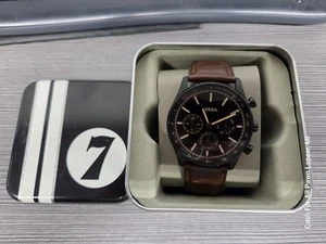 Fossil Sullivan Multifunction BQ2457 44MM Black Sunray Dial-Used, gc works well - Picture 1 of 3