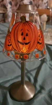 POTTERY BARN Votive Чайный Светильник Свеча Держатель Стеклянная Лампа для Хэллоуина Б/у - Изображение 1 из 4