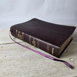 NIV LIFE APPLICATION STUDY BIBLE BURGUNDY BONDED LEATHER RED LETTER VGC! - Picture 1 of 22