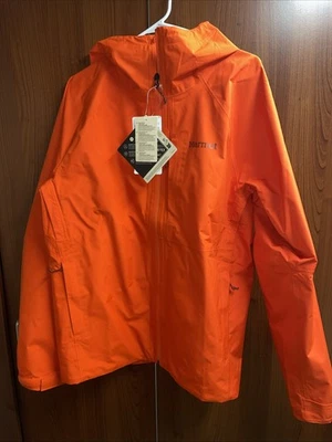 Marmot Waypoint Gore-Tex Mens Jacket, Red Sun/Orange Size L BRAND NEW MSRP $275 - Image 1 of 4
