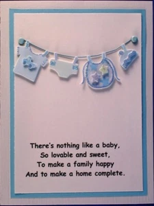 Hand Made Greeting Card, BABY - Picture 1 of 18