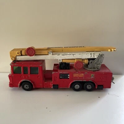 1979 Matchbox K-39 ERF Simon Snorkel Fire Engine Matchbox Super Kings Sold As Is - Image 1 of 4