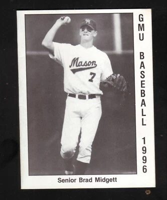 George Mason Patriots--1996 Baseball Pocket Schedule--Coke--CAA - Image 1 of 2