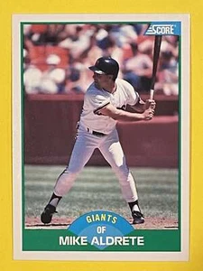Mike Aldrete 1989 Score Base #82 San Francisco Giants - Picture 1 of 2