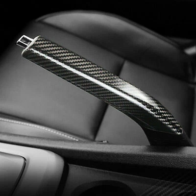 Real Carbon Fiber Car Handle Brake Cover Trim For 2010-2015 Chevrolet Camaro #SH - Imagem 1 de 4