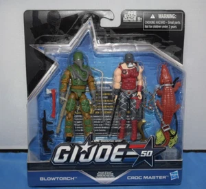 2015 GI Joe 50th Anniversary Swamp Steam Green Blowtorch & Red Croc Master O2#17 - Picture 1 of 7