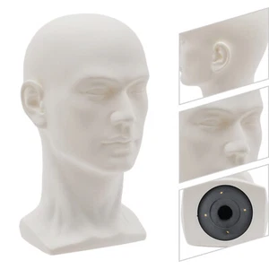 Mann PVC Schaufensterpuppe Kopf Modell Schmuck Headset Ständer DE - Bild 1 von 11
