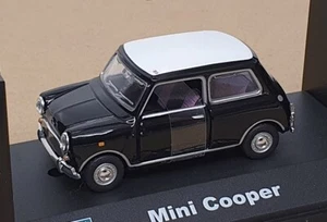 Cararama 1/43 Scale Diecast CARA10 - Mini Cooper - Black/White - Picture 1 of 5